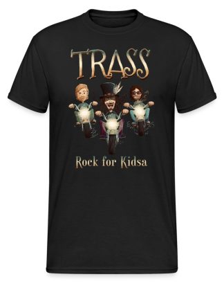 T-shirt barn Rock for kidsa (sort)