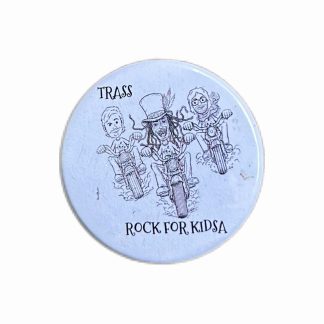 Button - Rock for Kidsa Hvit - Stor